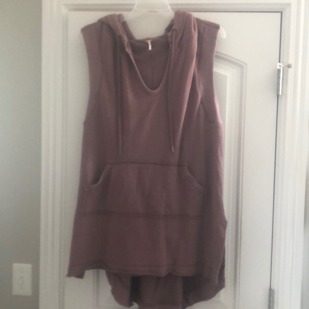 Slouchy Free People Mauve  Sweatshirt Dress